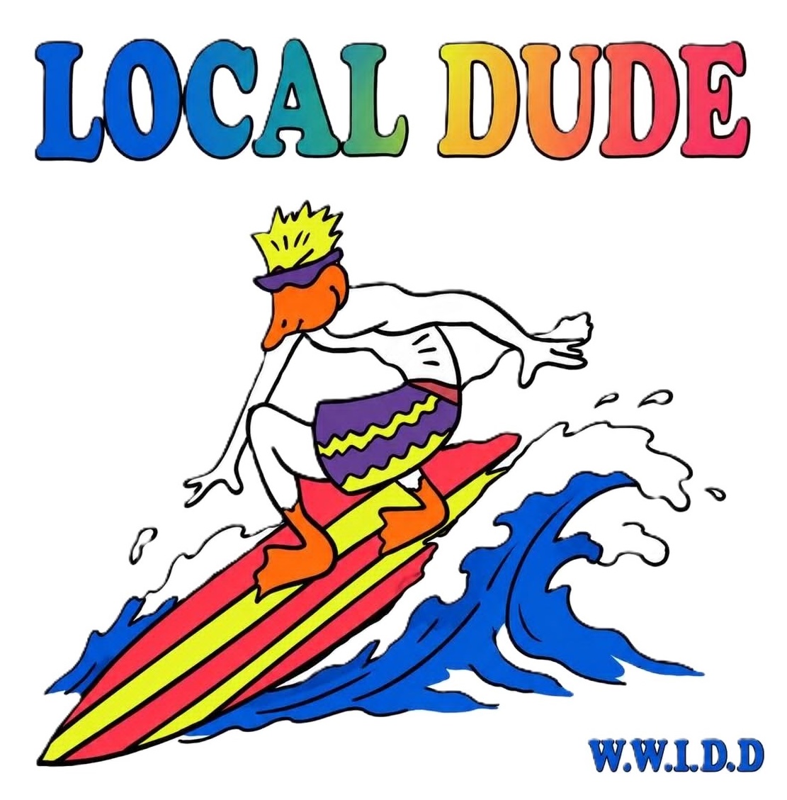 Local Dude surf poster